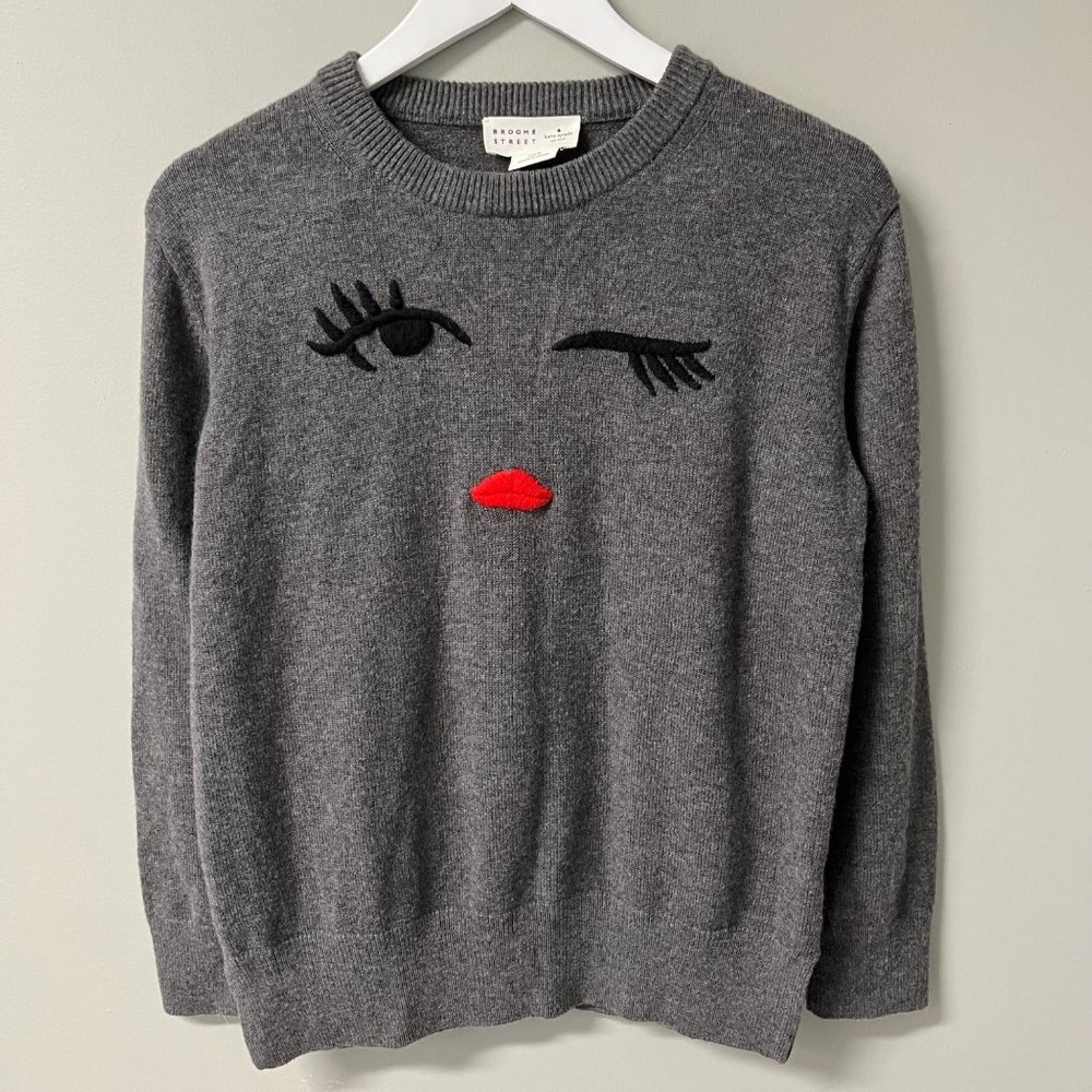 Kate Spade Broome Street Winking Eye Sweater Size Medium
